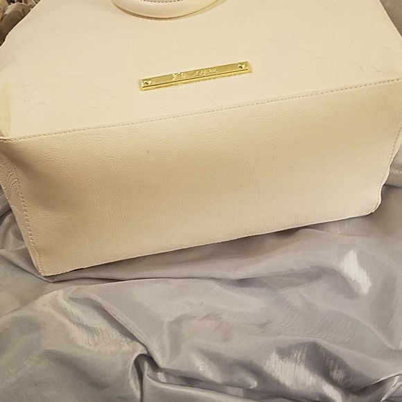 Betsey Johnson satchel w/ studs color putty - Picture 6 of 8